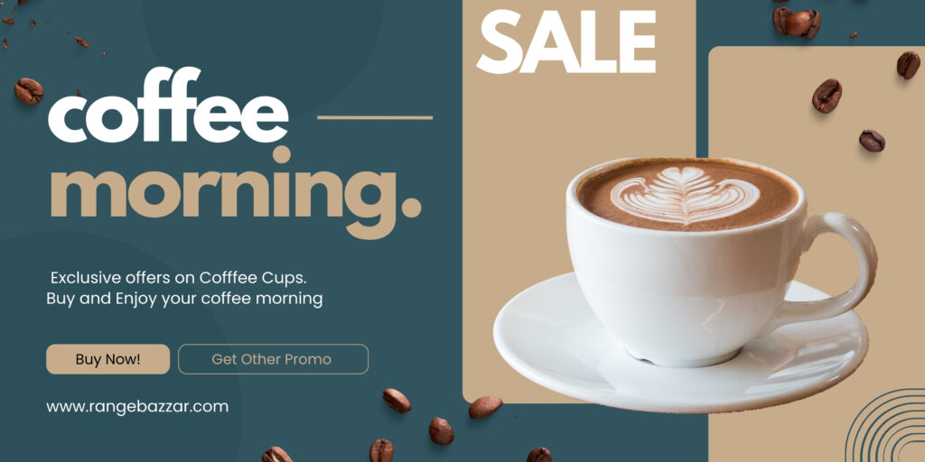 Exclusive sale on coffee cups